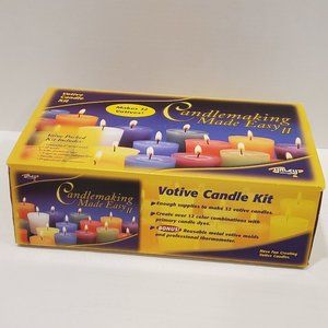 Yaley Candle-making Made Easy 2-Makes 32 Votives-Scent Packs-DIY set-Wax-Wicks